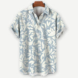 Camisa de Manga Curta - Estampa Folhas
