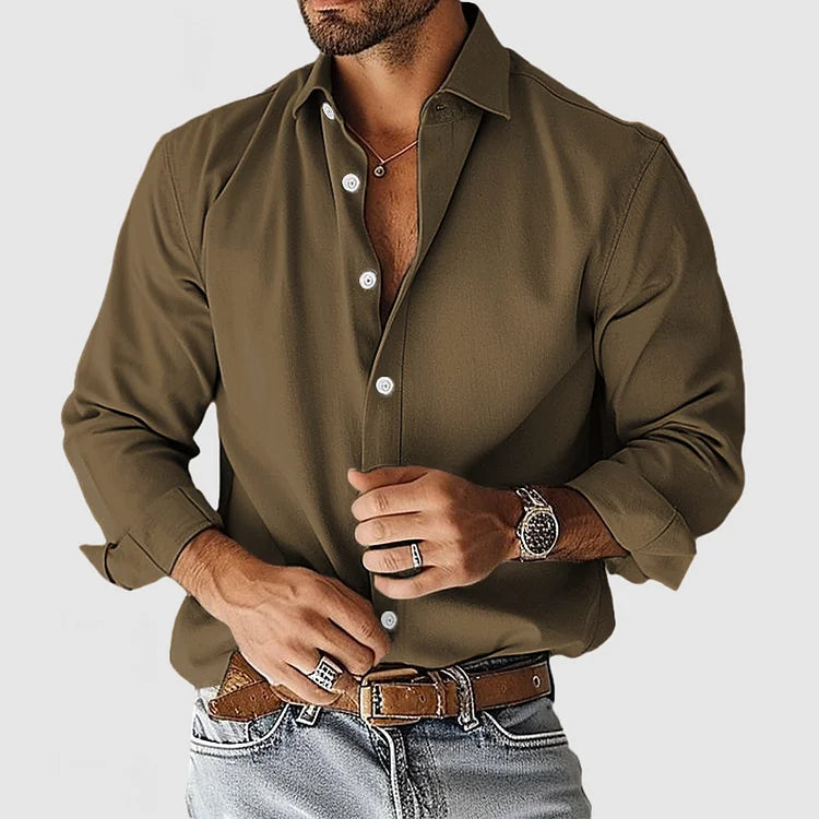 Camisa de Vestir Soft-Blend - Forma Limpa