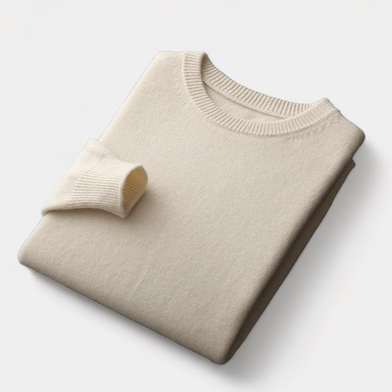 João - Mixed Knit Round Neck Jumper