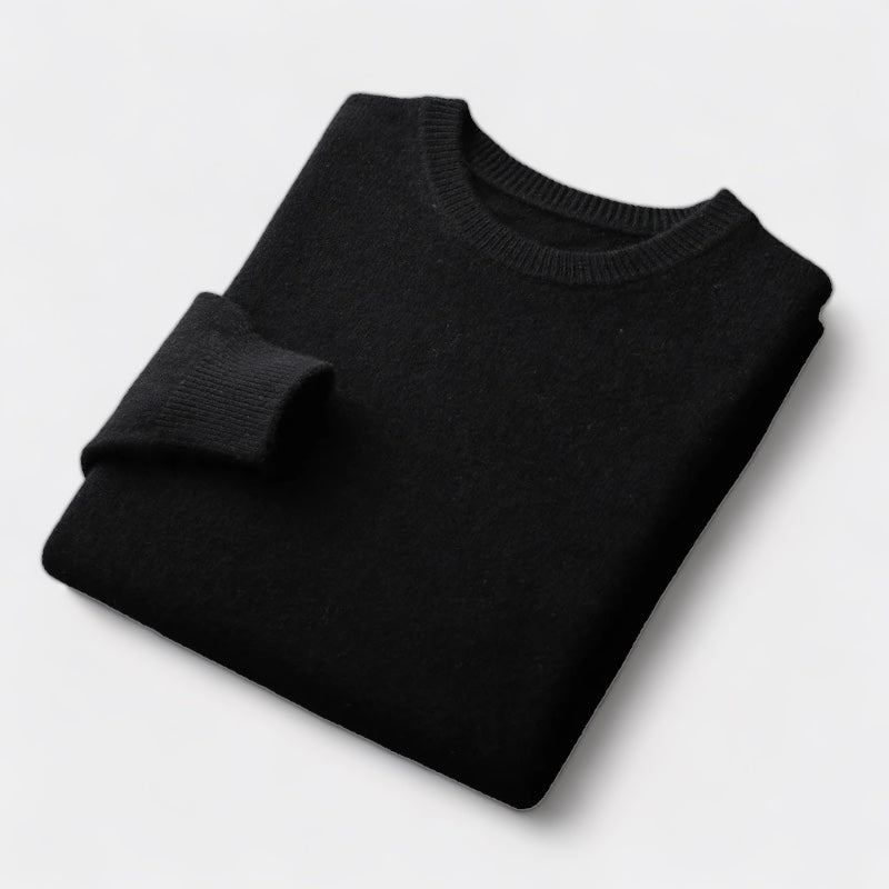João - Mixed Knit Round Neck Jumper