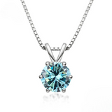Colar Solitário Elegante com Moissanite