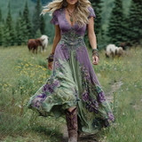 Serena - Vestido Maxi Curto Floral