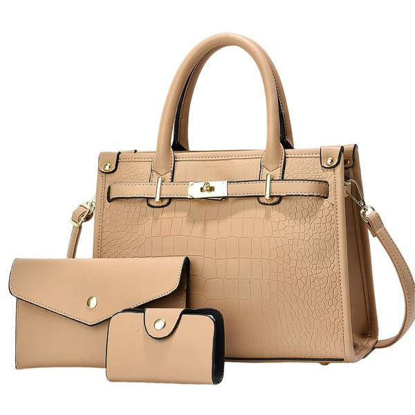 Bella Borsa - Bolsa de Ombro com Estampa de Crocodilo