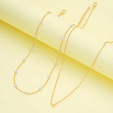 Conjunto de Colar e Pulseira Minimalista Elegante