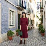 Filipa - Conjunto Malha e Saia Plissada