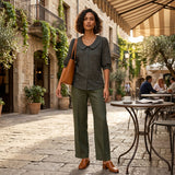 Alice | Blusa Romântica com Bordados de Margaridas