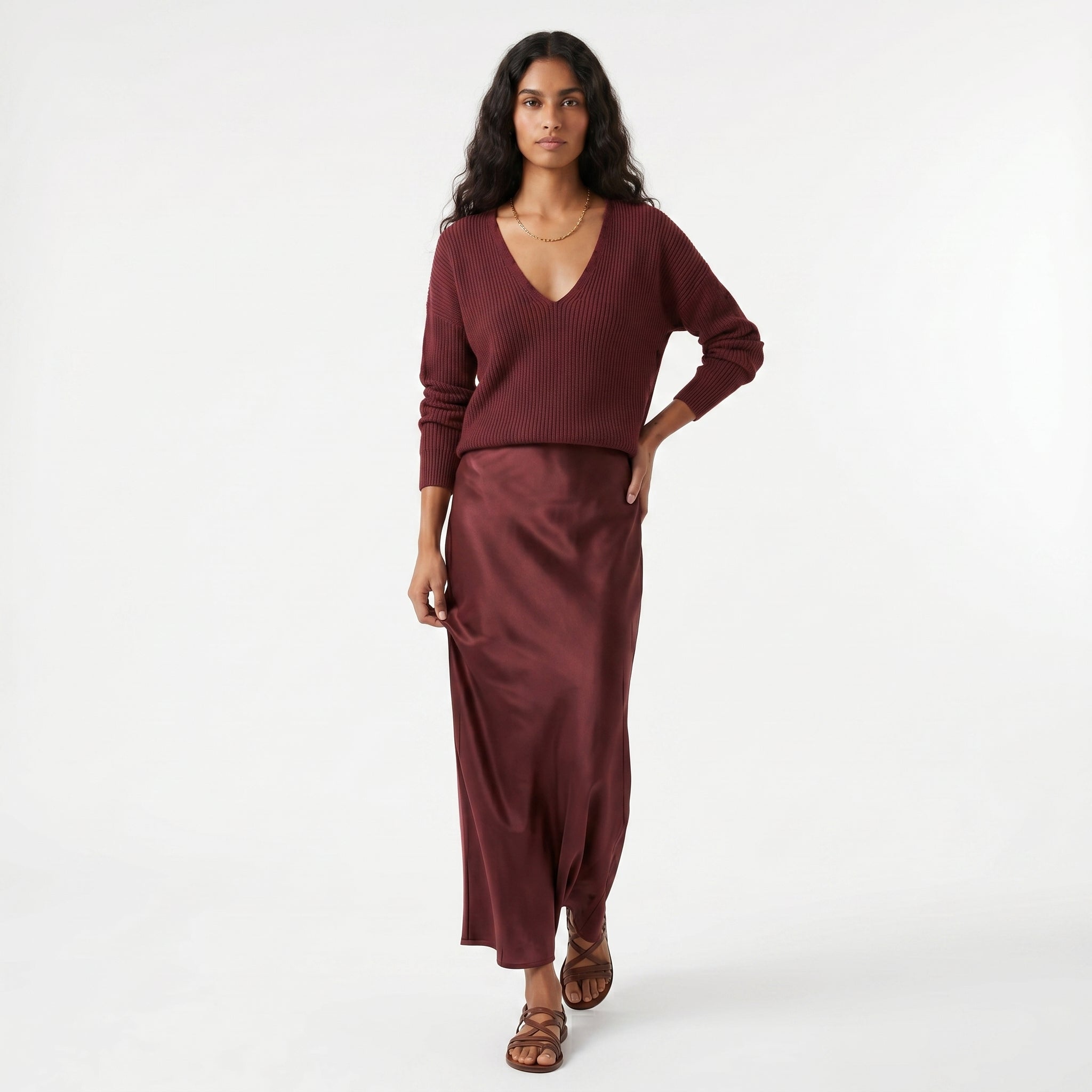 Matilde - Conjunto Vestido e Camisola Malha
