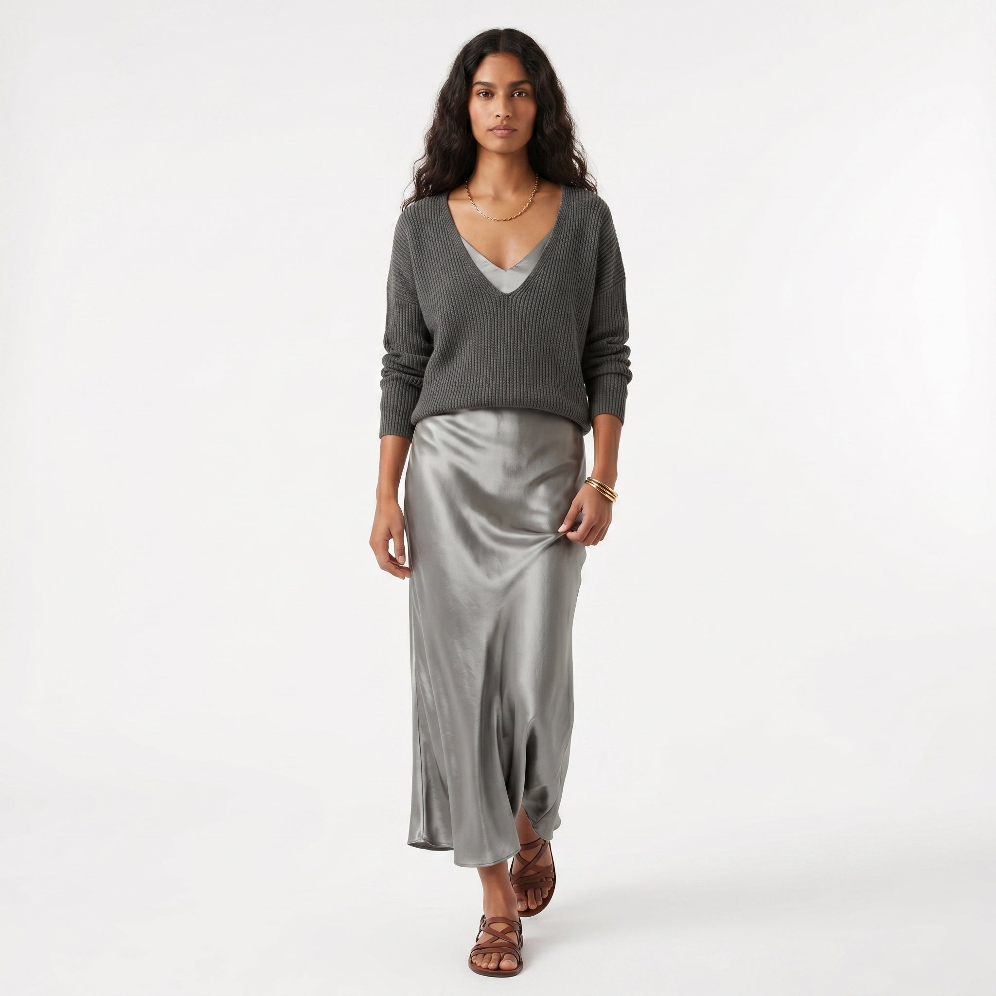 Matilde - Conjunto Vestido e Camisola Malha