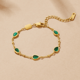 Pulseira Arizona com detalhe verde