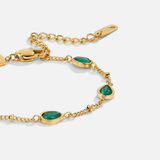 Pulseira Arizona com detalhe verde