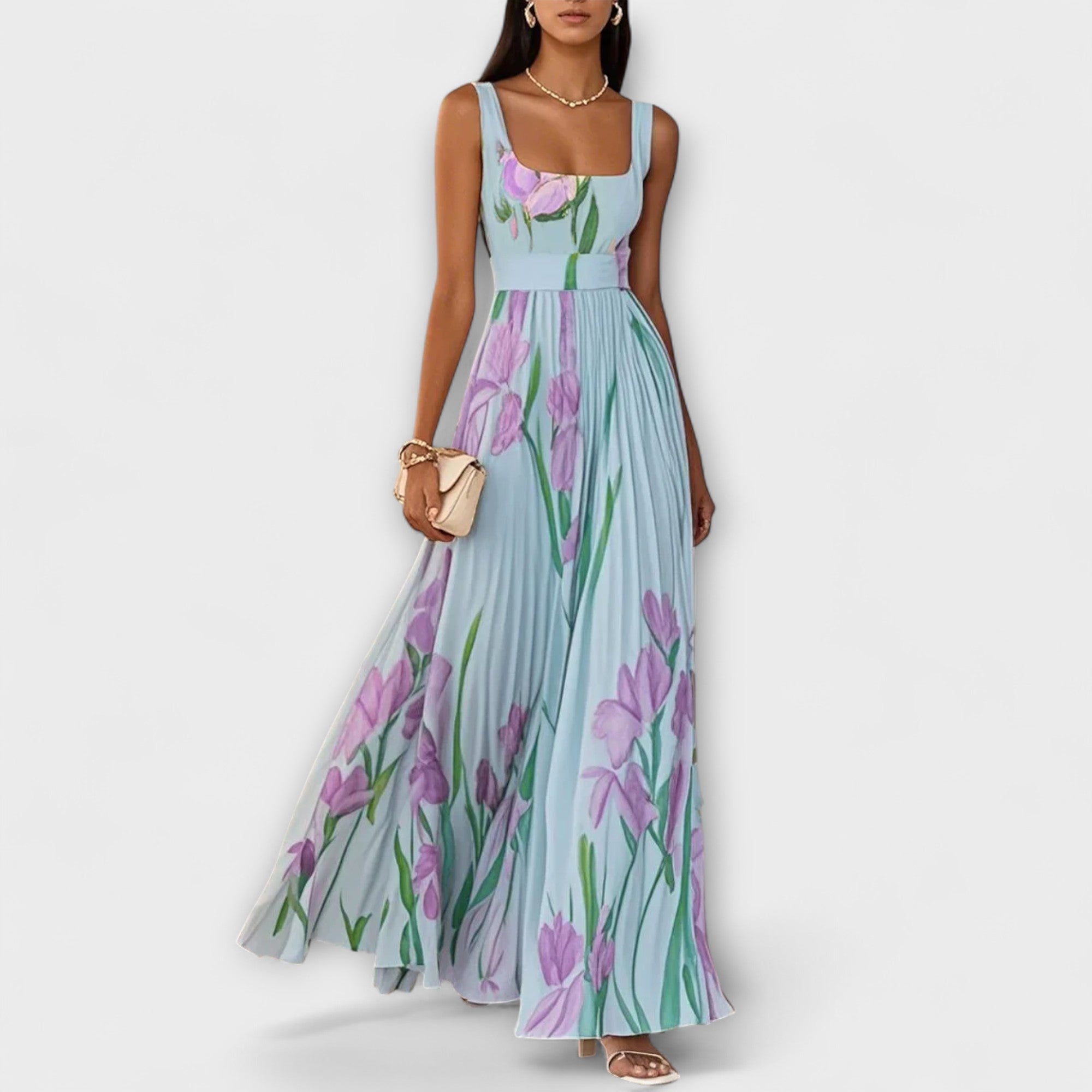Penélope - Vestido Maxi em Chiffon