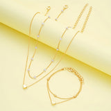 Conjunto de Colar e Pulseira Minimalista Elegante