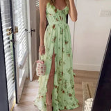 Sónia - Vestido midi padrão floral