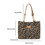 Lévrier – Sacola de Compras em Lona Leopardo