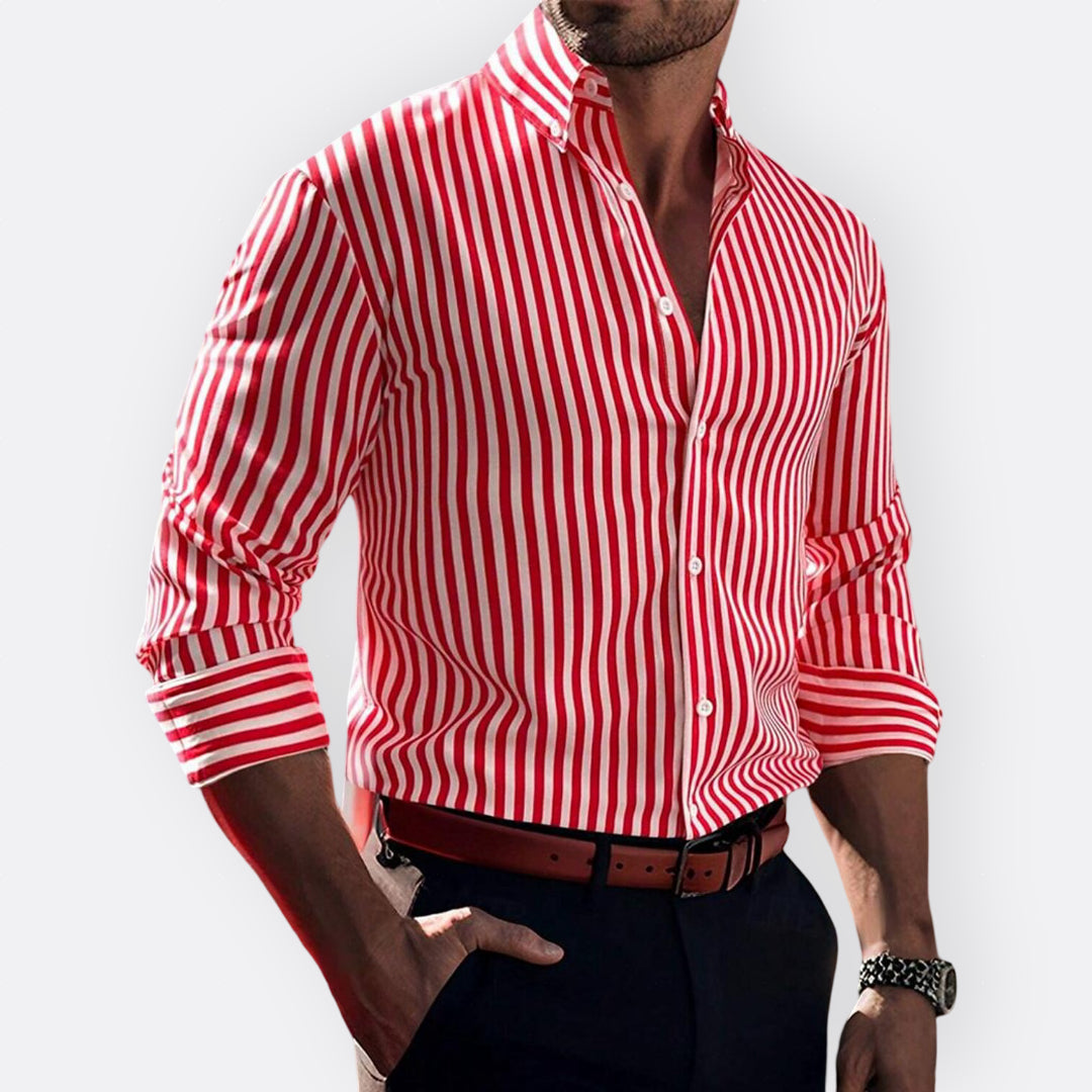 Artur - Camisa Clássica às Riscas