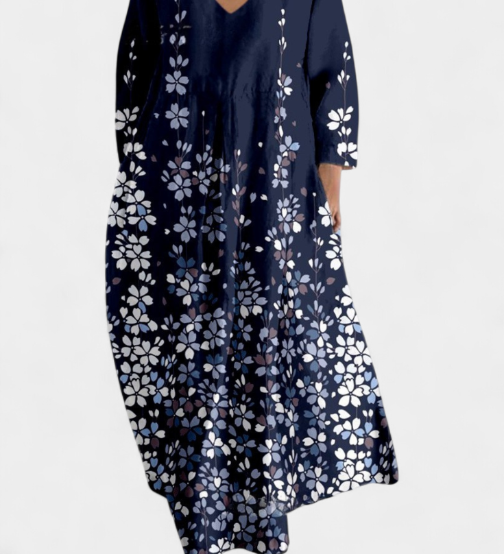 Ana - Vestido Fluido com Estampa