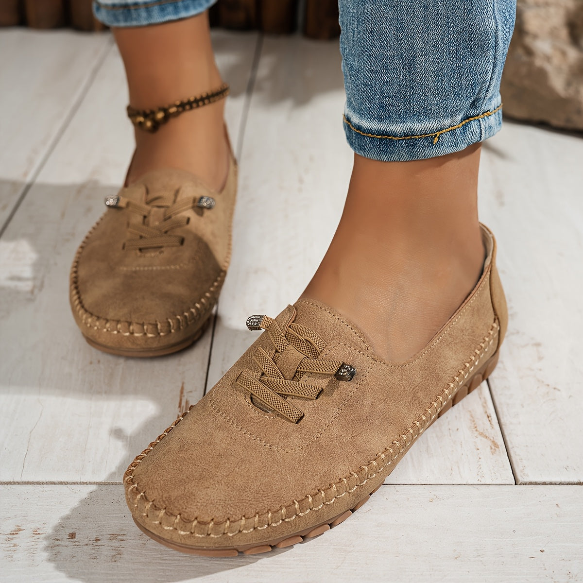 Catarina - Mocassins de Camurça