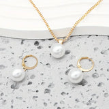 Conjunto de joias elegantes com pérolas