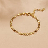 Pulseira de corrente dourada Capri