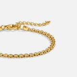 Pulseira de corrente dourada Capri