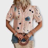 Emília - Blusa com decote em V