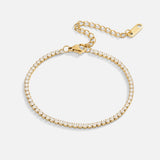 Pulseira de ténis dourada Cordelia