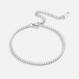 Pulseira de ténis Cordelia em prata