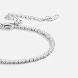 Pulseira de ténis Cordelia em prata