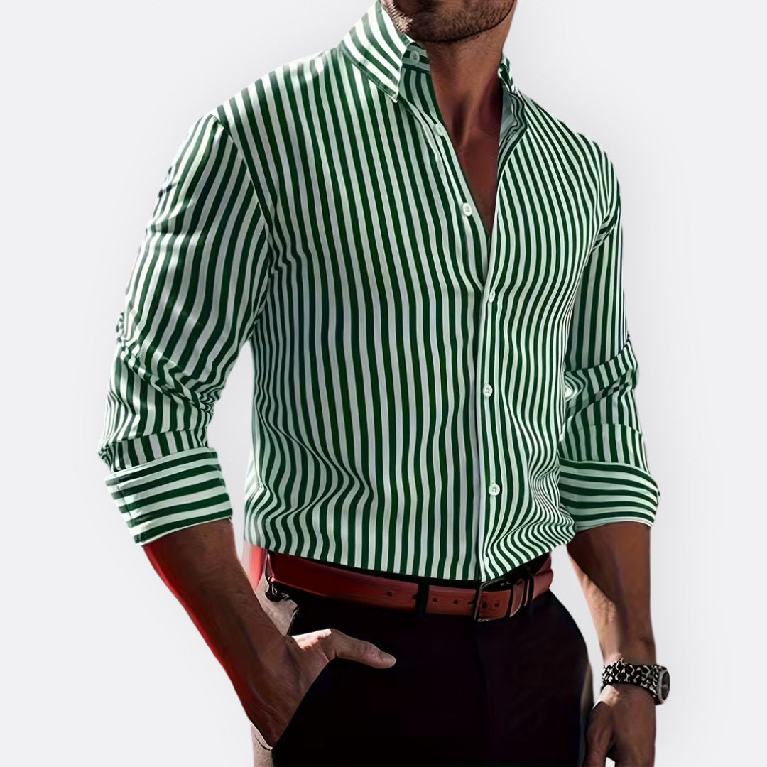 Artur - Camisa Clássica às Riscas