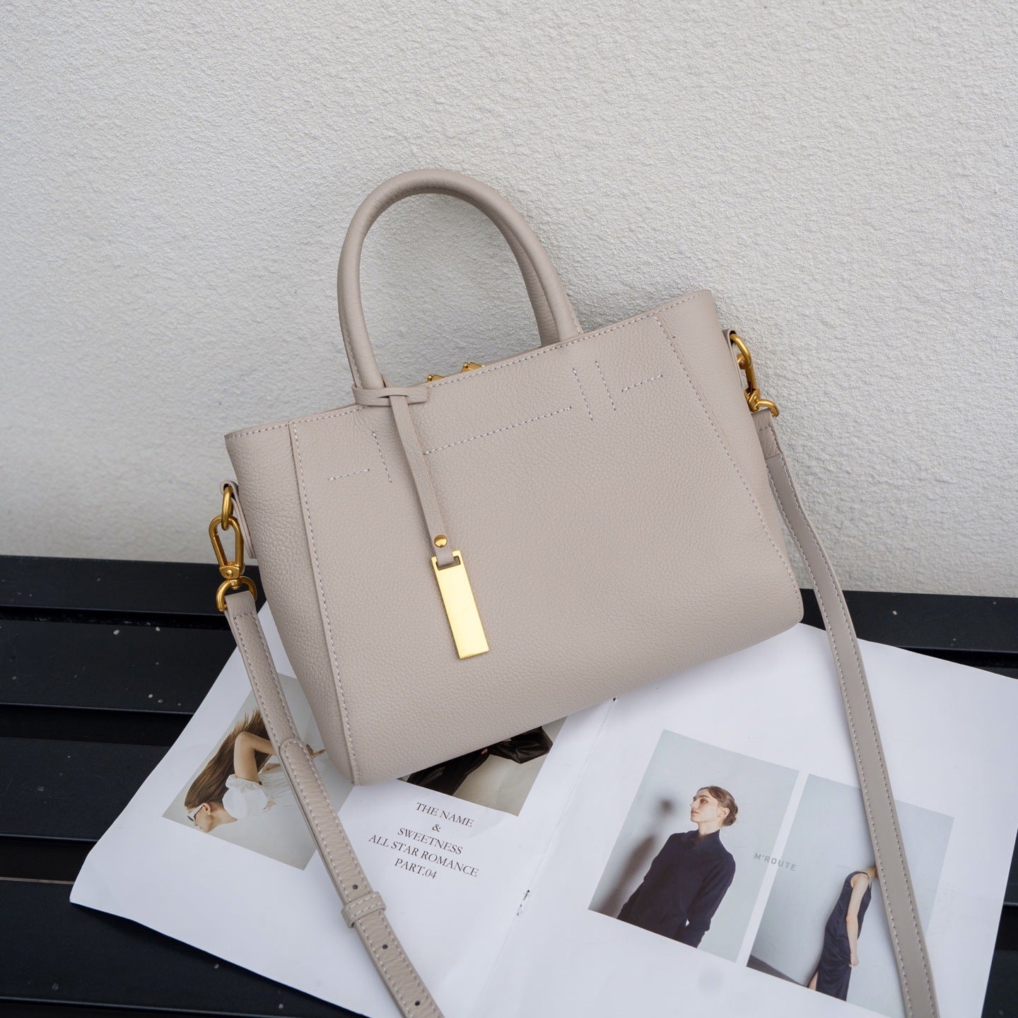 Sofia | Bolsa Clássica de Couro Autêntico