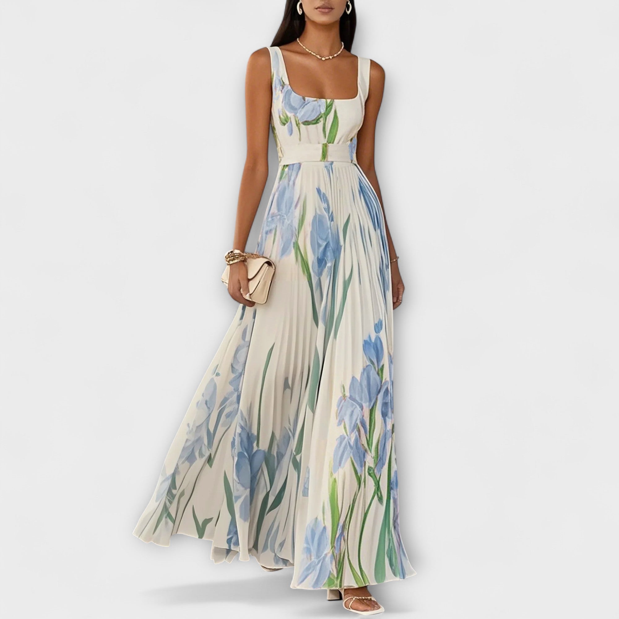 Penélope - Vestido Maxi em Chiffon