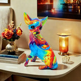 Abajur Colorido Chihuahua para Mesa