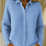 Katrina | Cardigan de Tricot Texturizado com Botões