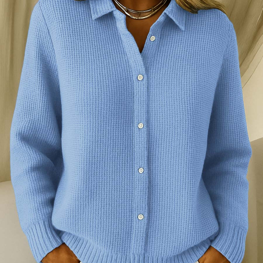 Katrina | Cardigan de Tricot Texturizado com Botões