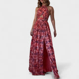 Florária - Vestido comprido com halteres