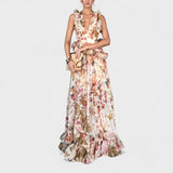 Isabela - Vestido comprido com folhos