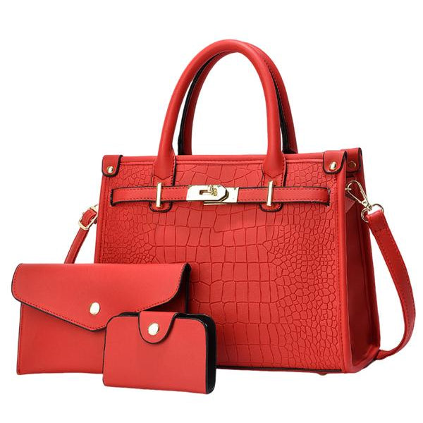 Bella Borsa - Bolsa de Ombro com Estampa de Crocodilo