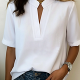 Madalena - Blusa Elegante com Decote em V
