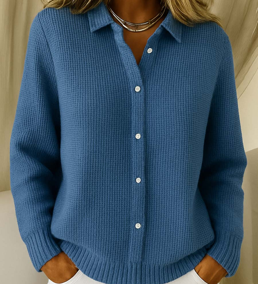 Eva | Clássico Cardigan de Malha com Botões