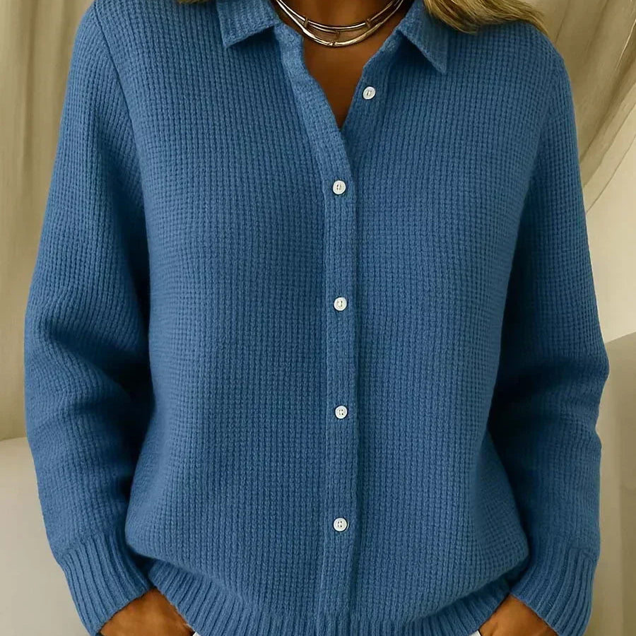 Katrina | Cardigan de Tricot Texturizado com Botões