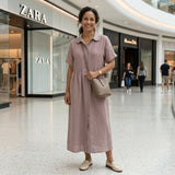 Moda Lusitana - Vestido Elegante em Linho