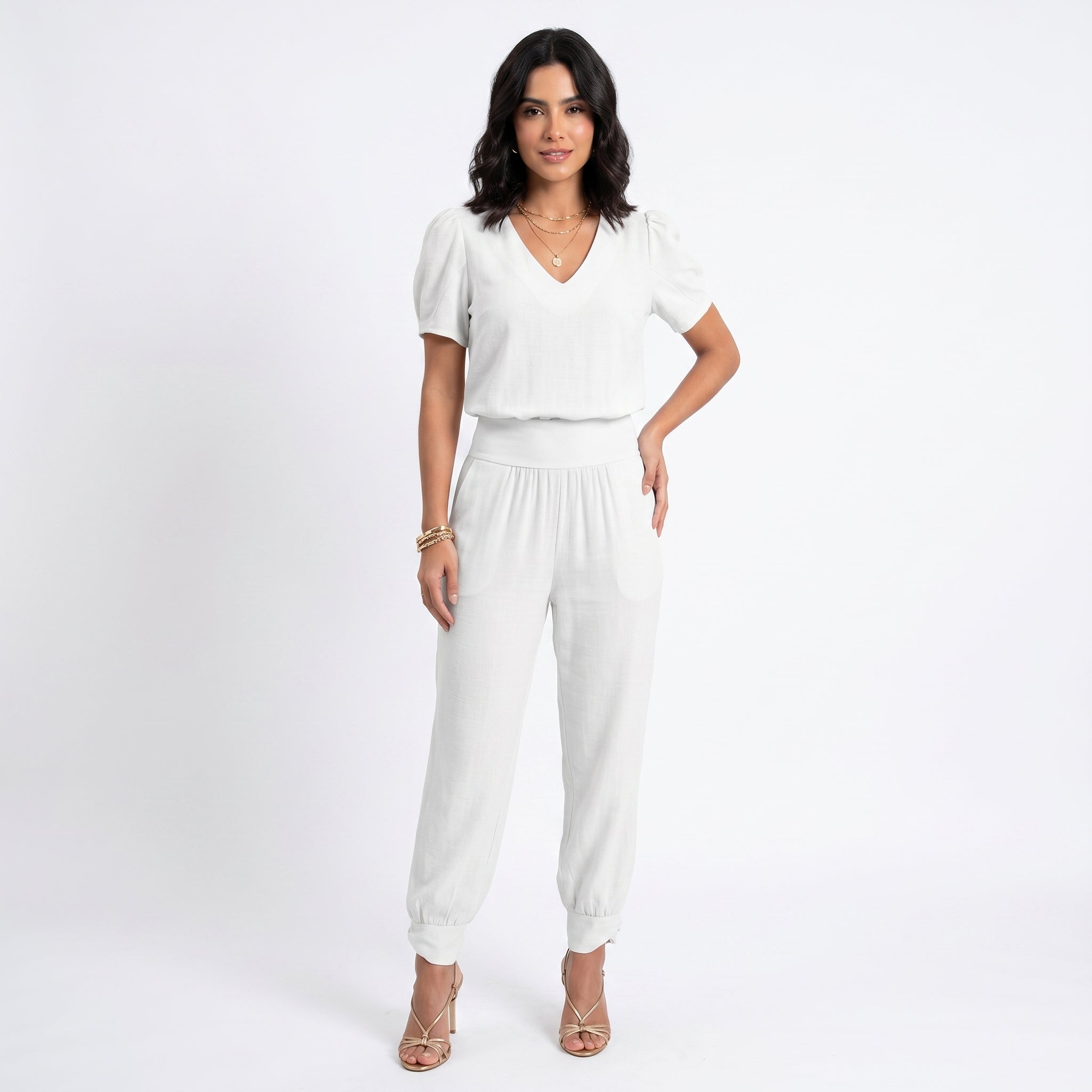 Margarida - Macacão elegante para senhora