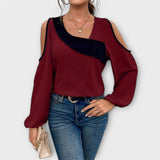 Escarlate - Blusa com decote quadrado