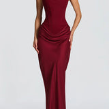 Leonor ❘ Vestido maxi com decote quadrado