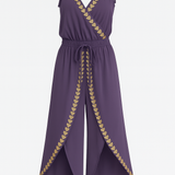 Lorena - Vestido Mono Detalhes Dourados