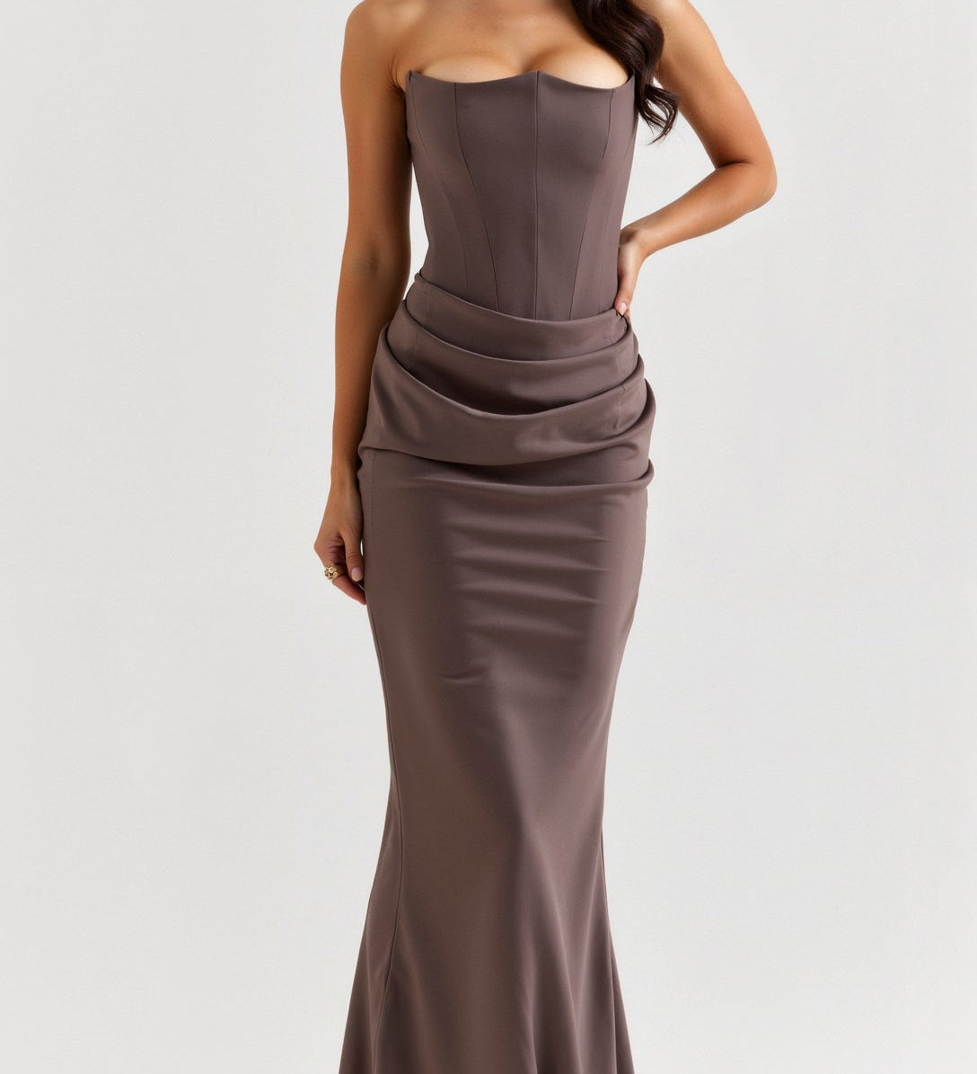 Esmeralda - Vestido comprido com corpete