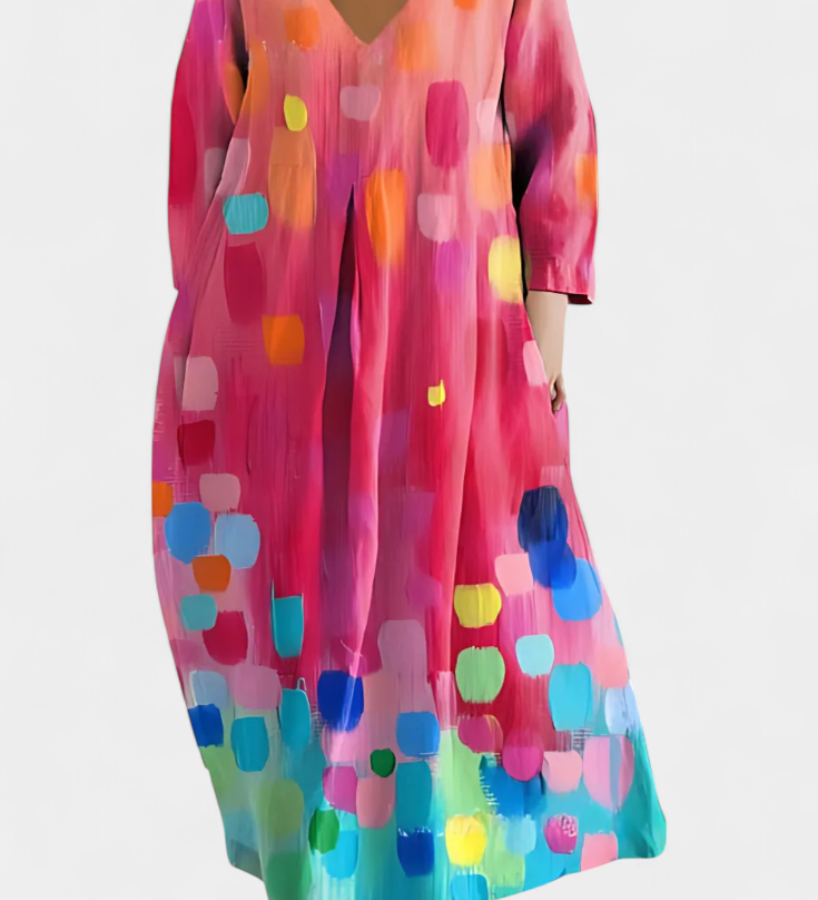 Ana - Vestido Fluido com Estampa