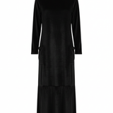 Moda Lusitana - Vestido Veludo Longo com Bolsos
