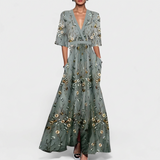 Rute - Vestido maxi floral elegante