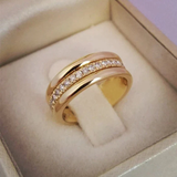 Anel Vintage com Zircônia